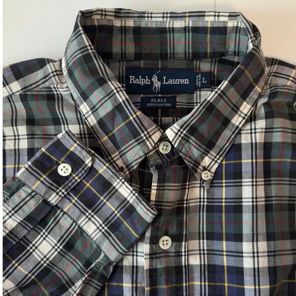 Ralph Lauren Other - Ralph Lauren VTG Blake Long Sleeve Button Down Shirt Size L Plaid Casual Preppy